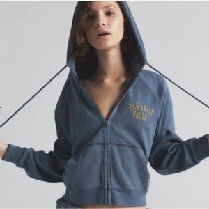 Skims NWOT Paradise Valley Harbor Blue Zip-Up